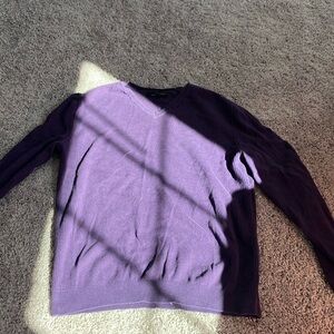 Chic Purple V-Neck Sweater for Men